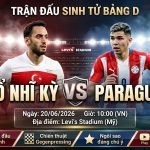 Ảnh bìa nhận định trực tiếp trận đấu sinh tử giữa Thổ Nhĩ Kỳ vs Paraguay tại bảng D World Cup 2026 trên Xoilac TV